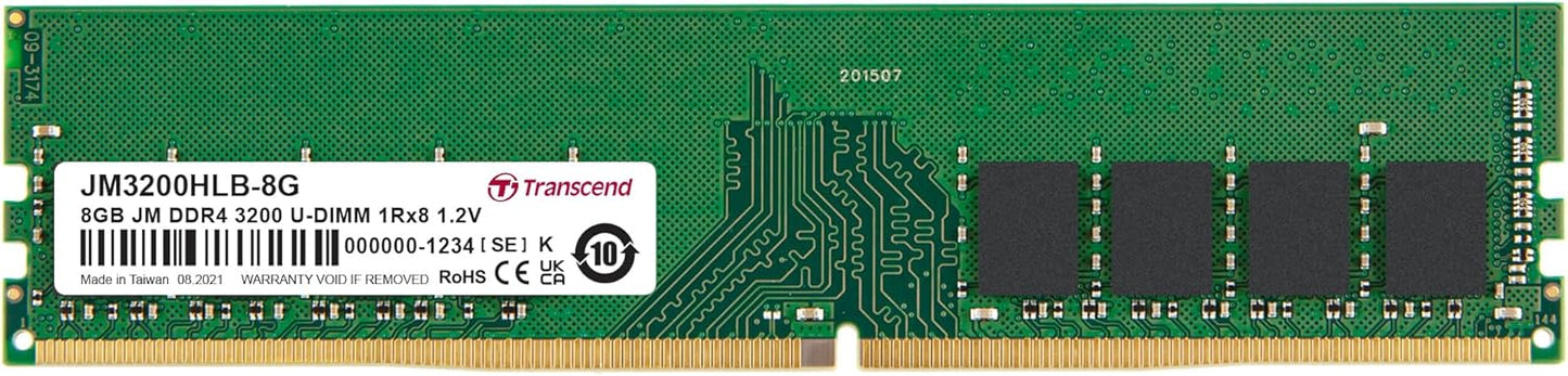 Transcend DDR4 DRAM Module (JetRam) U-DIMM 3200 Mbps 1Gx8 (JM3200HLB)