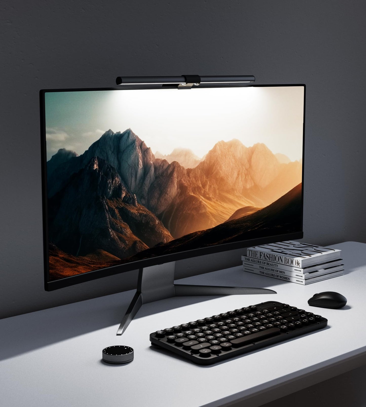 Monitor Light Bar, Wireless Controller, Stepless Dimming Brightness & Color Temperature, Eye-Care Light Bar, No Screen Glare, Space Saving