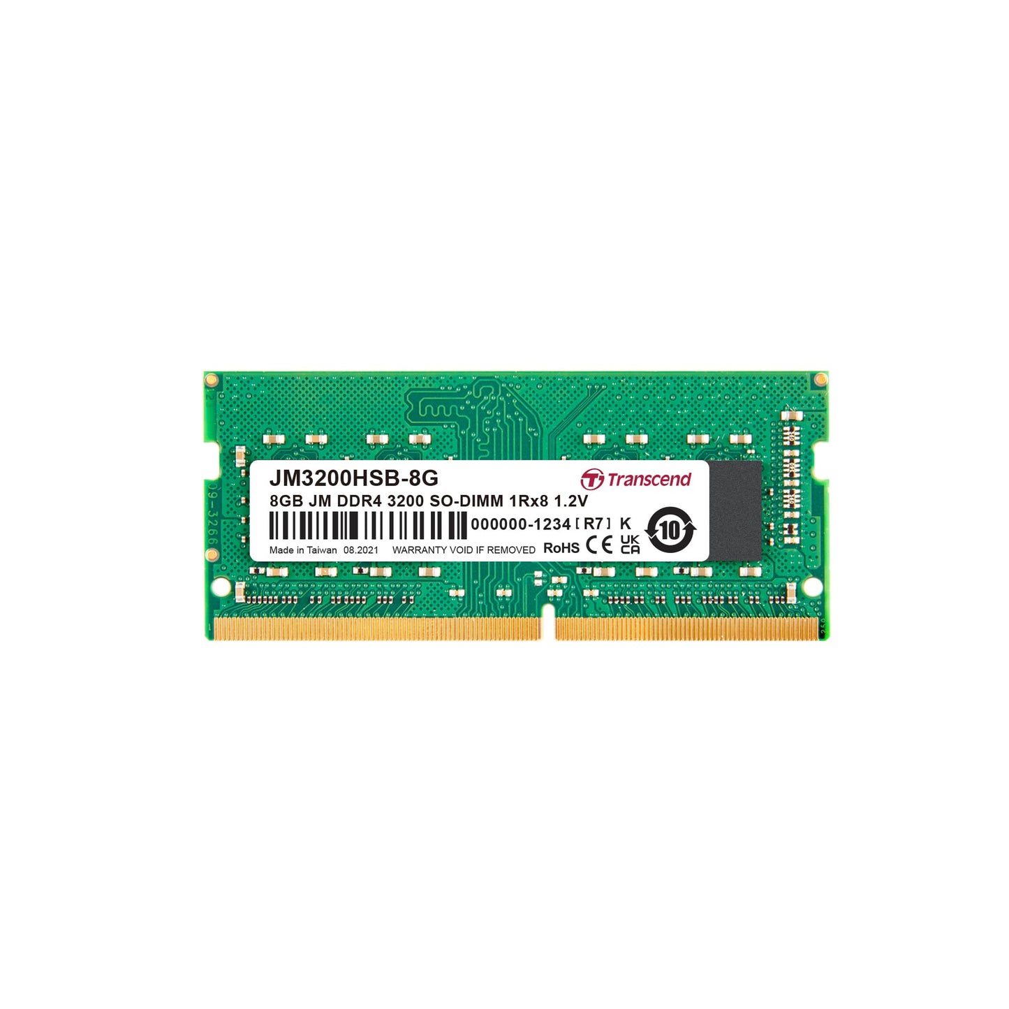 Transcend JM DDR4 3200 SO-DIMM 1Rx8 CL22 1.2V (JM3200HSB)