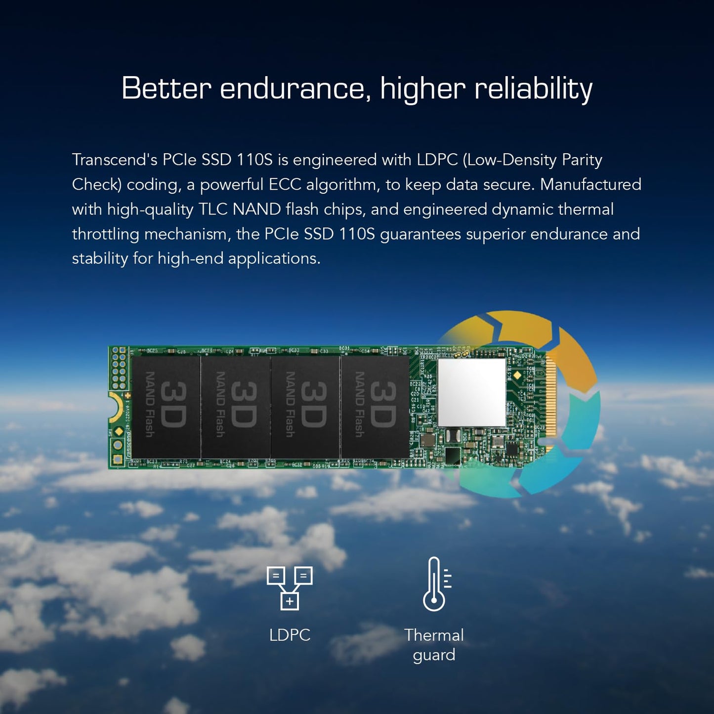 Transcend Nvme PCIe Gen3 X4 MTE110S M.2 SSD Solid State Drive (TS-MTE110S)