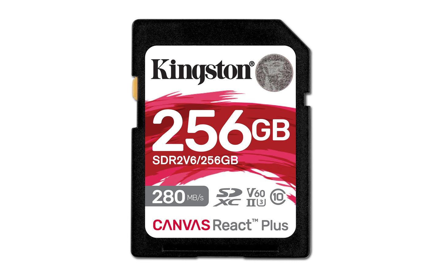 Kingston Canvas React Plus SD Card Up to 280MB/s High Performance Photography Class 10 UHS-II U3 V60 (SDR2V6)