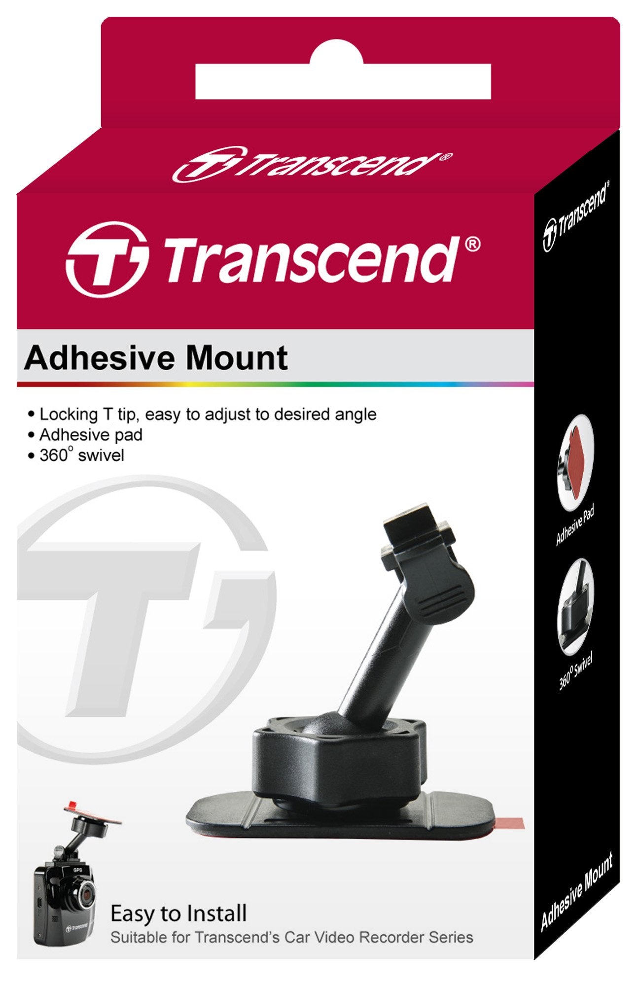 TRANSCEND TS-DPA1 Adhesive Mount for DrivePro Dash Camera