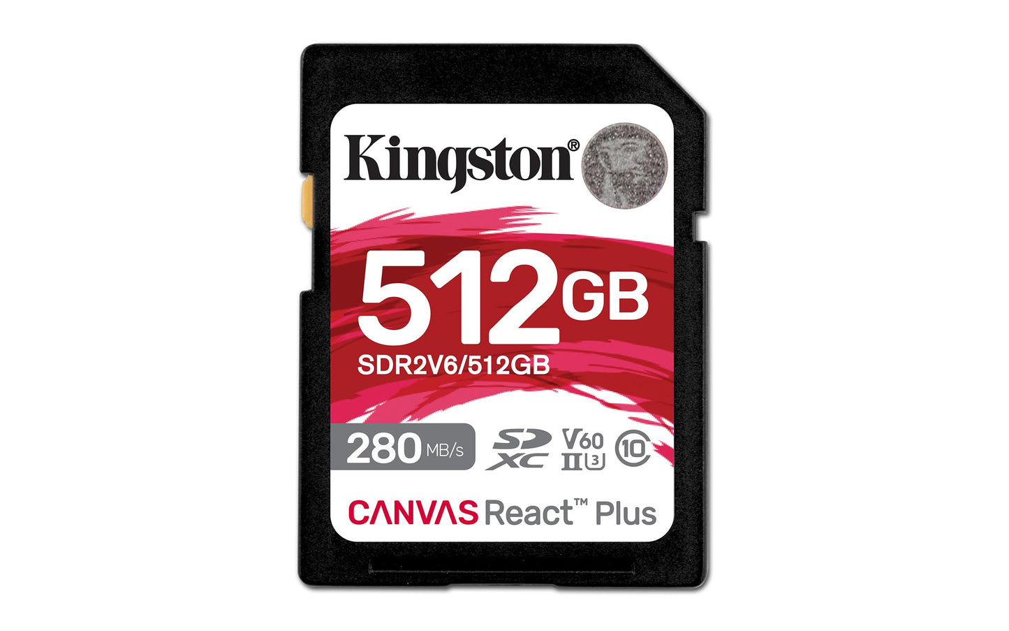 Kingston Canvas React Plus SD Card Up to 280MB/s High Performance Photography Class 10 UHS-II U3 V60 (SDR2V6)