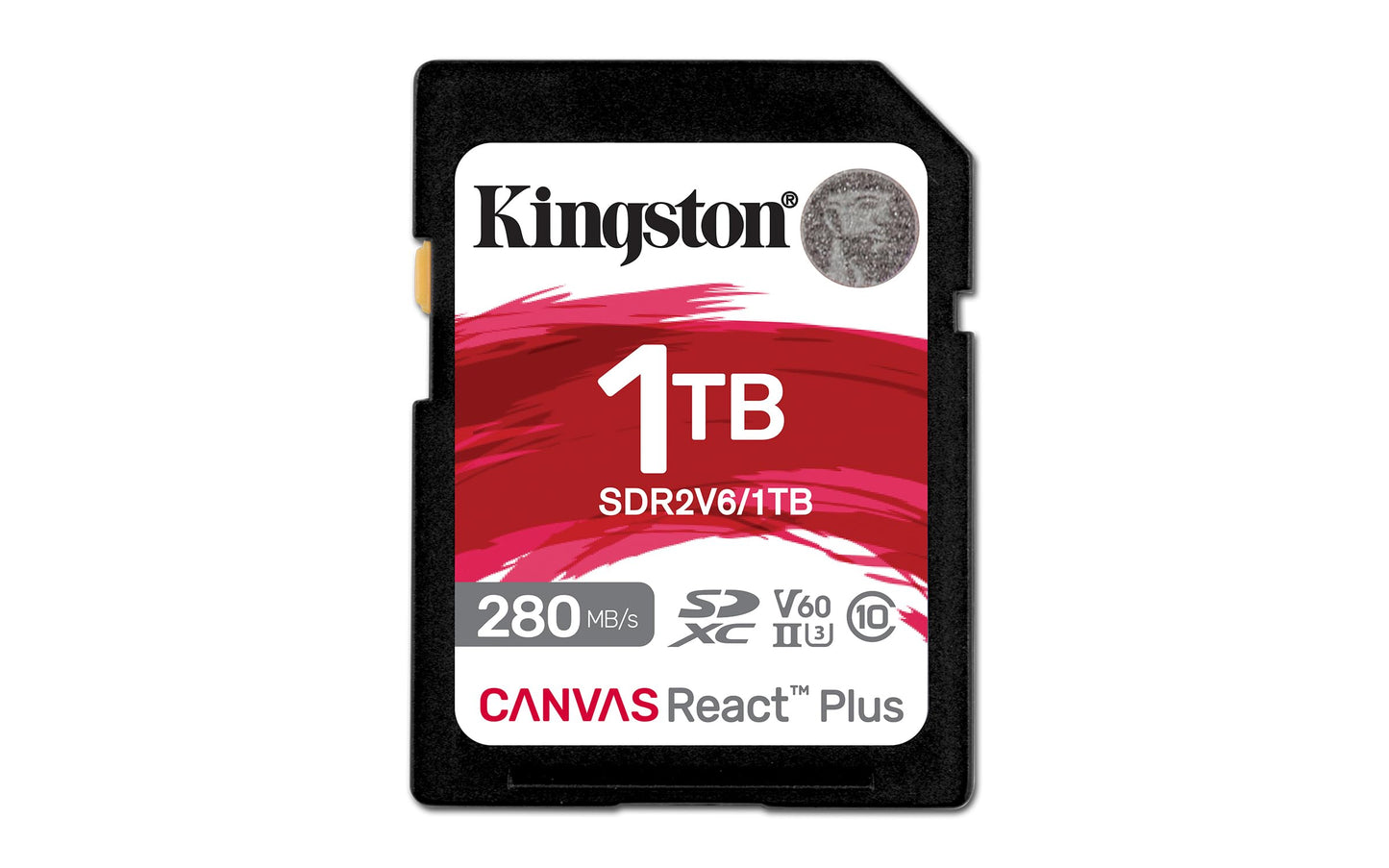 Kingston Canvas React Plus SD Card Up to 280MB/s High Performance Photography Class 10 UHS-II U3 V60 (SDR2V6)