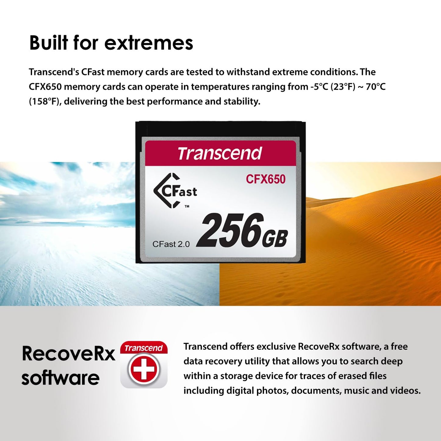 Transcend  CFast2.0, SATA3, SLC Mode (TS-CFX650)