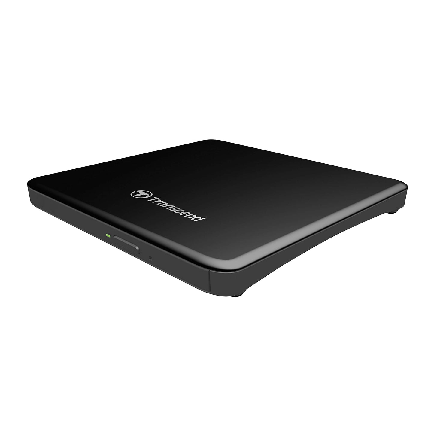 Transcend Information 8X Extra Slim Portable DVD Writer Optical Drive, TS8XDVDS-K (Black)