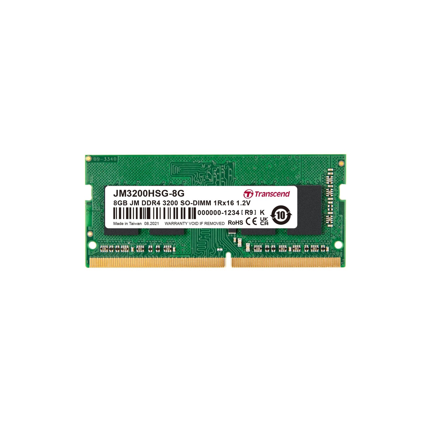 Transcend DDR4 DRAM Module (JetRam) 3200 Mbps 8GB (JM3200HSG-8G)