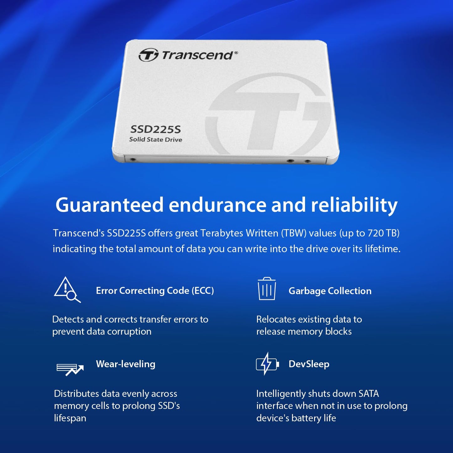 Transcend SSD225S SATA 6Gb/s 2.5-inch SSD Solid State Disk (TS-SSD225S)