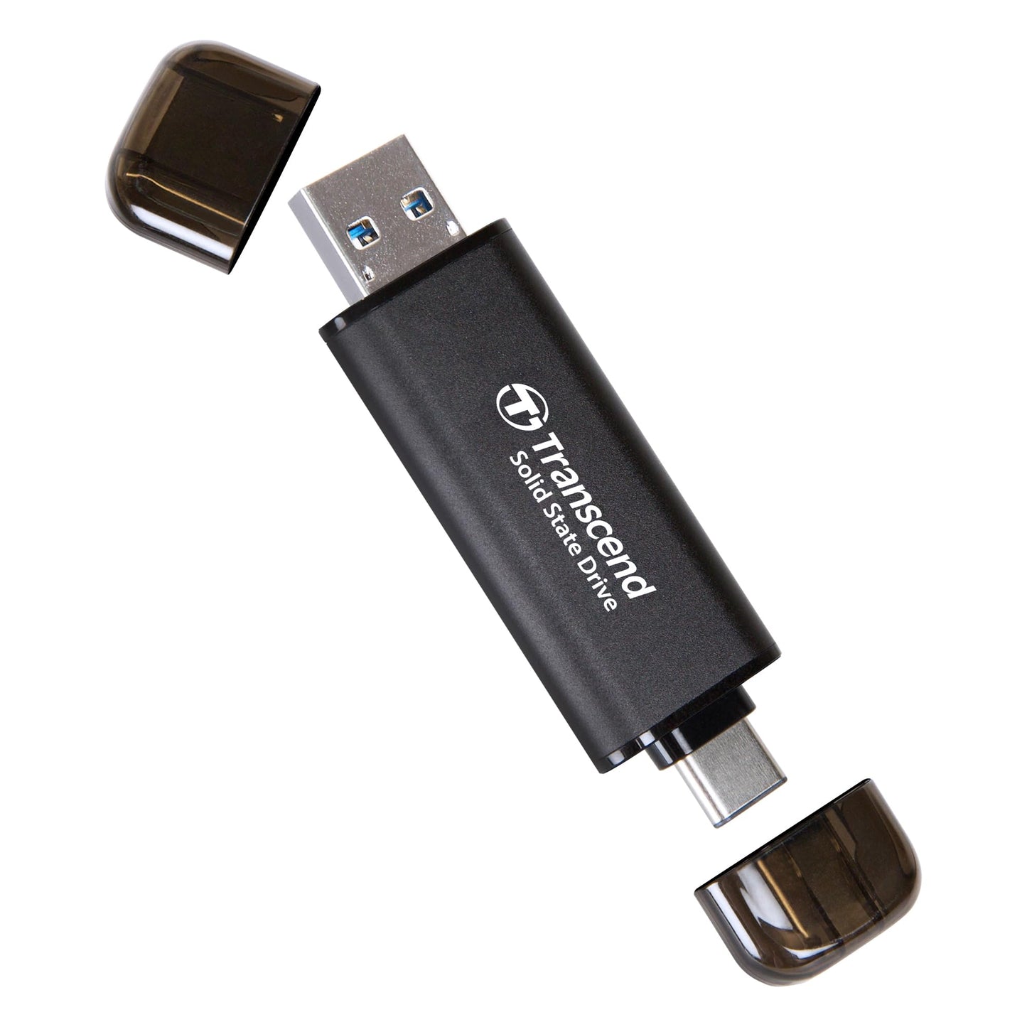 Transcend ESD310 External SSD, Up to 1,050MB/s, Dual USB Flash Drive for iPhone/iPad/Mac/Windows, Android/Tablet/PC, USB 3.2 Gen 2 Thumb Drive Photo Stick, 2-in-1 Type C &Type A Memory Stick (TS-ESD310)