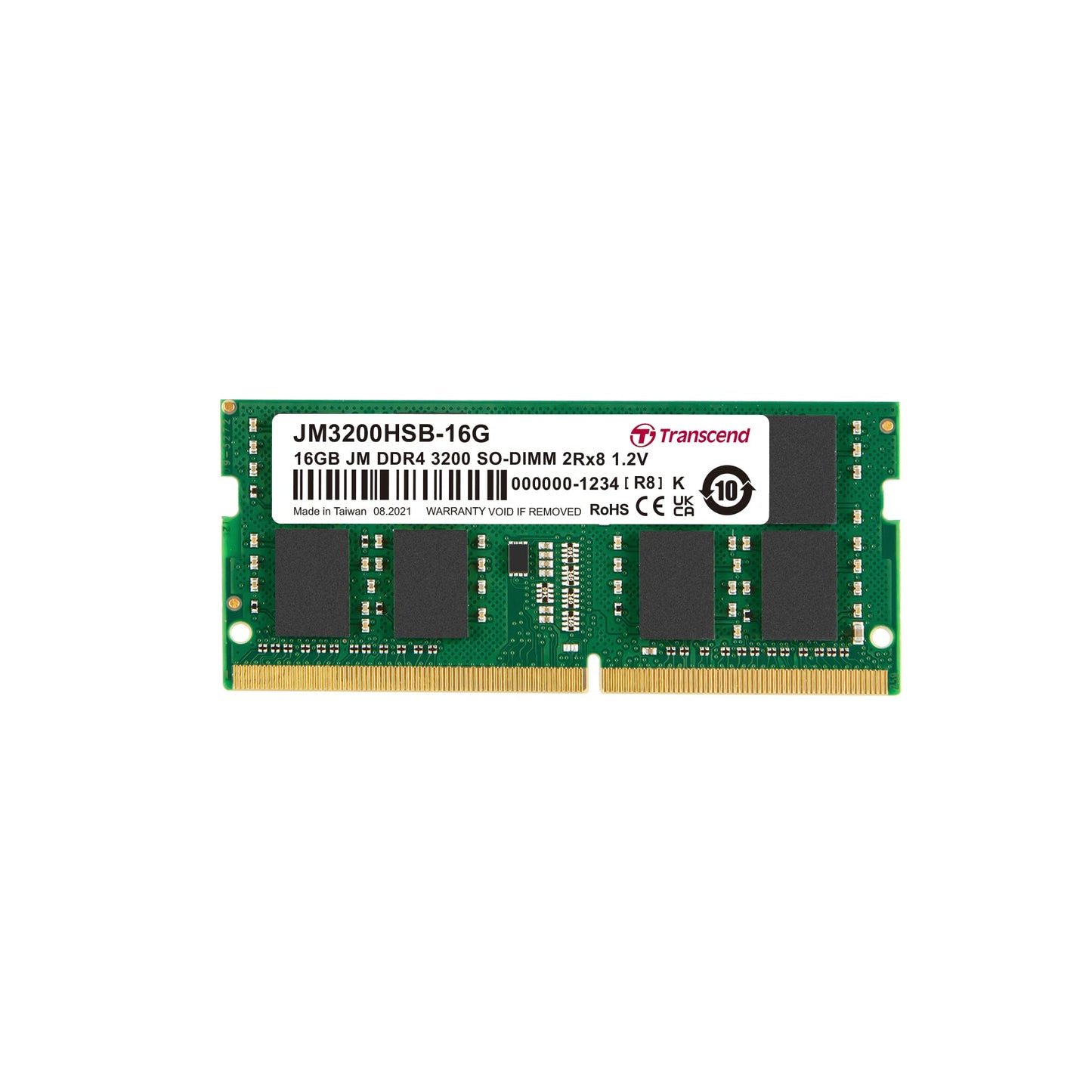 Transcend JM DDR4 3200 SO-DIMM 1Rx8 CL22 1.2V (JM3200HSB)