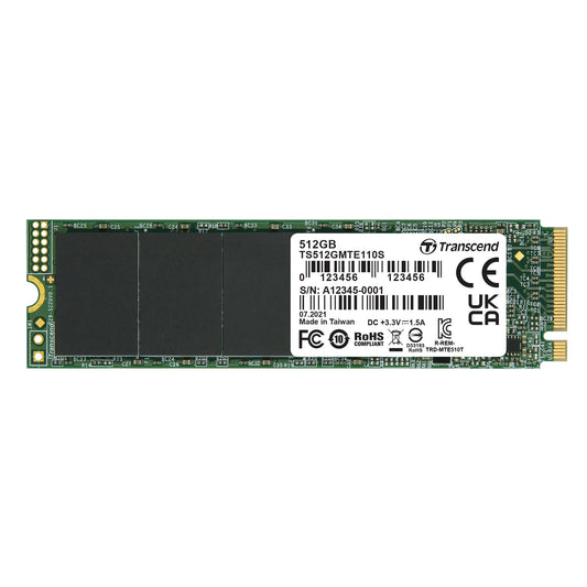 Transcend Nvme PCIe Gen3 X4 MTE110S M.2 SSD Solid State Drive (TS-MTE110S)