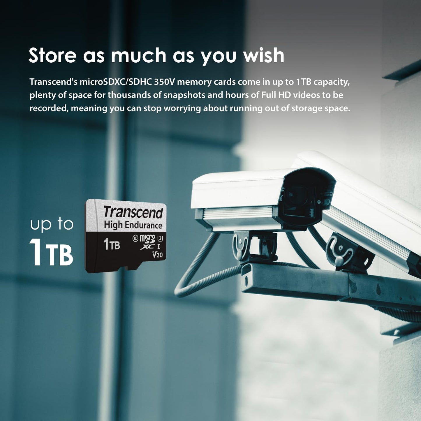 Transcend UHS-I U1 Micro SD Memory Card with Adapter (TS-USD350V)