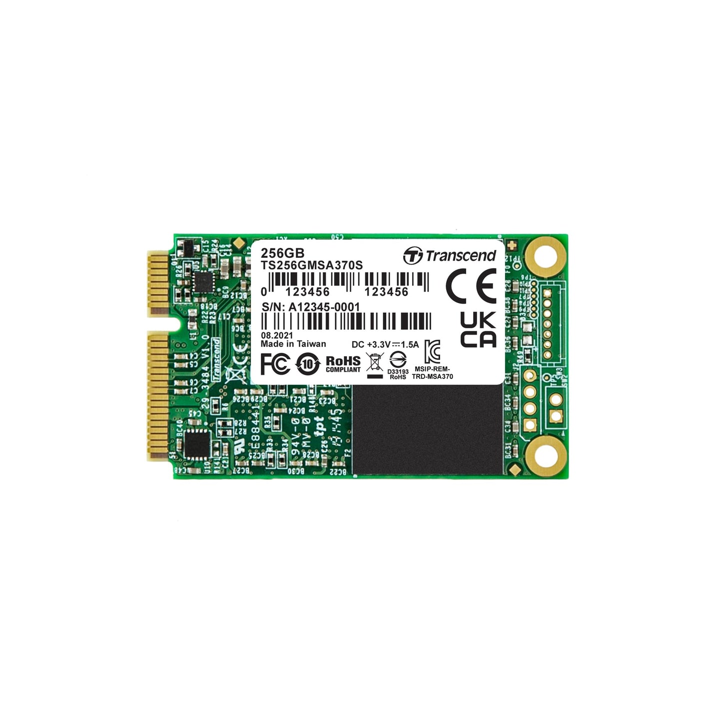 Transcend SATA III 6Gb/s mSATA SSD 370S Solid State Drive (TS-MSA370S)