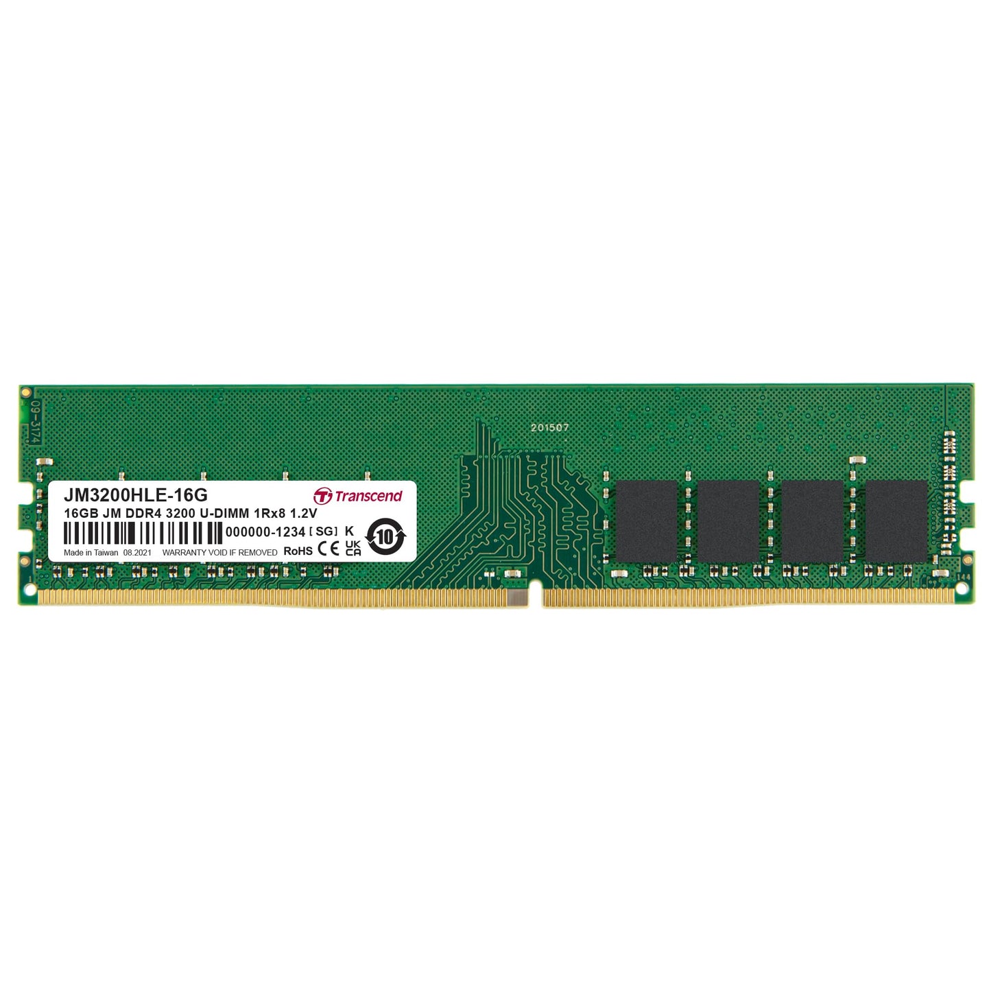 Transcend JM DDR4 3200Mhz U-DIMM 1Rx8 CL22 1.2V (JM3200HLE)