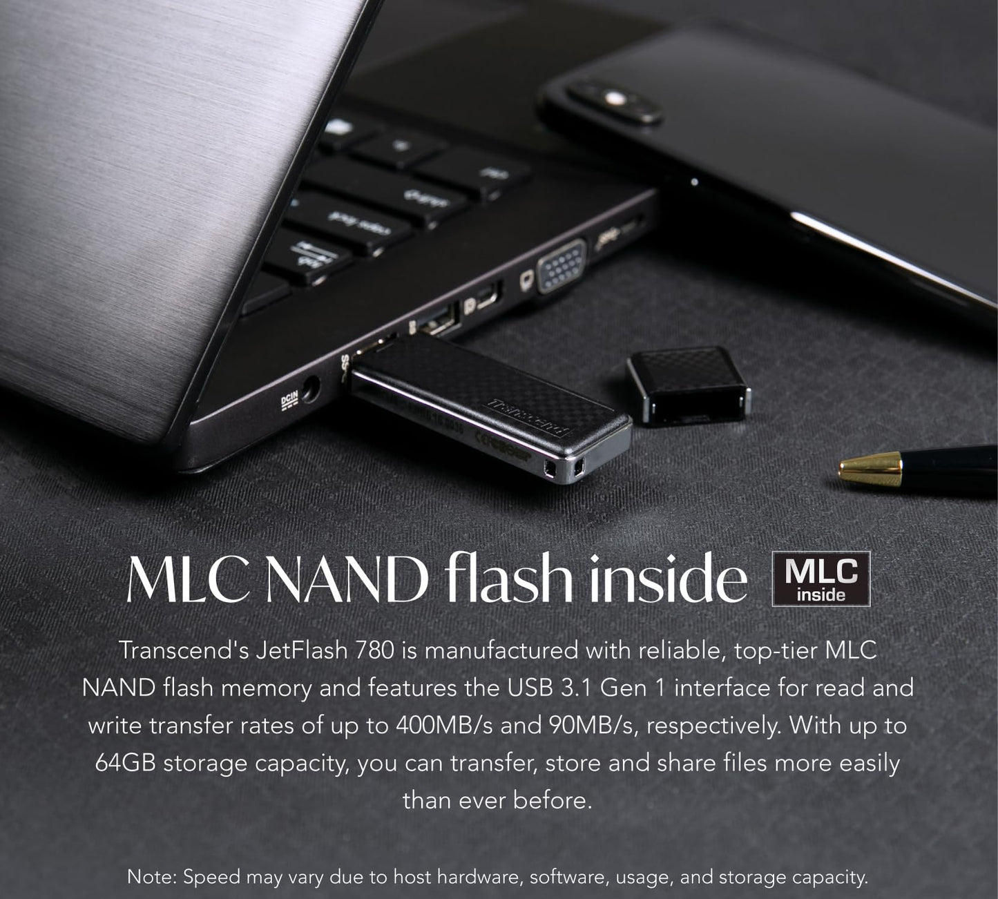 Transcend Transcend USB3.0, Pen Drive, MLC, High Speed (TS-JF780)
