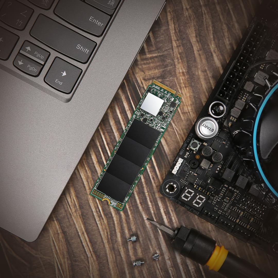 Transcend M.2 2280 SSD, Up to 3,200 MB/s, Compatible w/Ultrabook Laptop PC Desktop, PCIe NVMe Gen3x4 SSD, 3D TLC NAND Flash Internal Solid State Drive, LDPC Error Correction ECC, SLC Cache (TS-MTE115S)