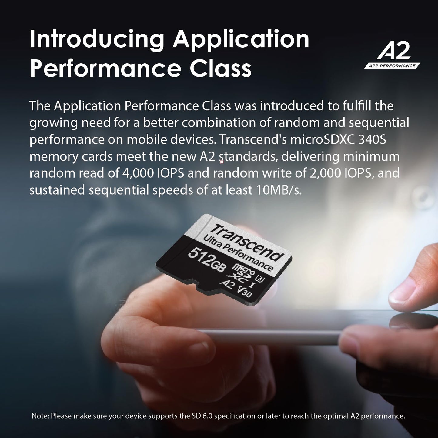 Transcend microSDXC 340S Class 10 UHS-I U3 A2 (TS-GUSD340S)