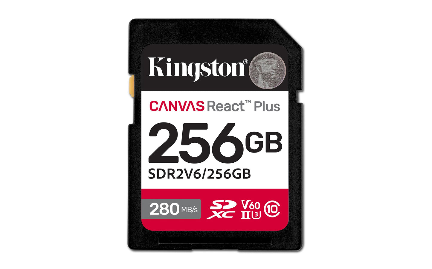 Kingston Canvas React Plus SD Card Up to 280MB/s High Performance Photography Class 10 UHS-II U3 V60 (SDR2V6)