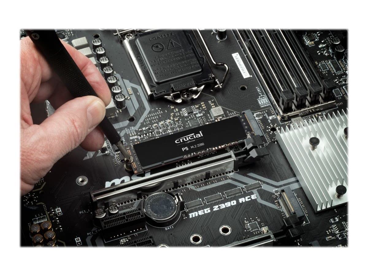 Crucial P5 1 TB CT1000P5SSD8 Internal Solid State Drive-up to 3400 MB/s (3D NAND, NVMe, PCIe, M.2, 2280SS)