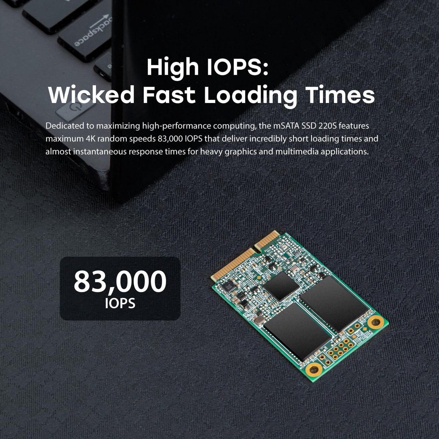 Transcend SSD mSATA 3D NAND, SATA3 (TS-MSA220S)