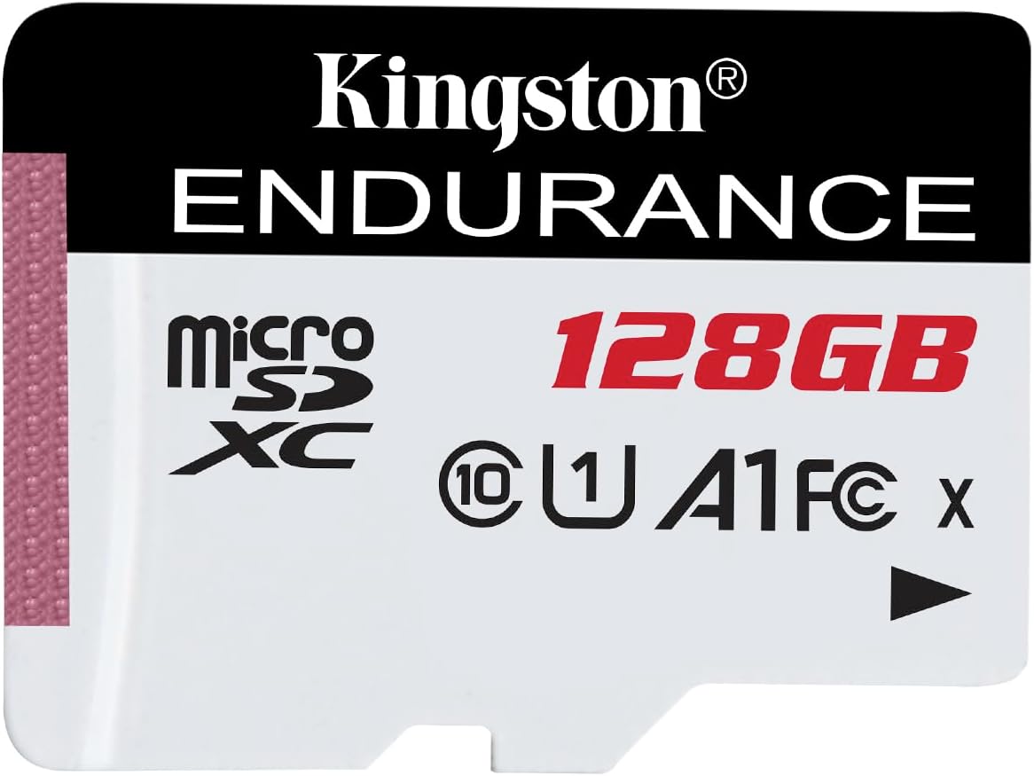 Kingston High Endurance 32GB MicroSD SDHC Flash Memory Card High Performance, 1080P, Full HD, Up to 95MB/S Read, (SDCE/32GB), White