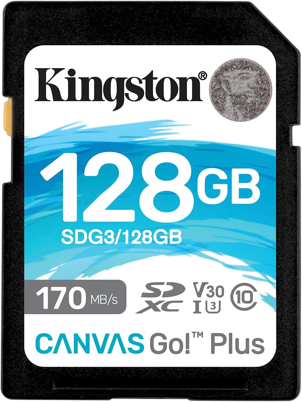 Kingston SDXC Canvas Go Plus 170MB/s Read UHS-I, C10, U3, V30 Memory Card (SDG3)