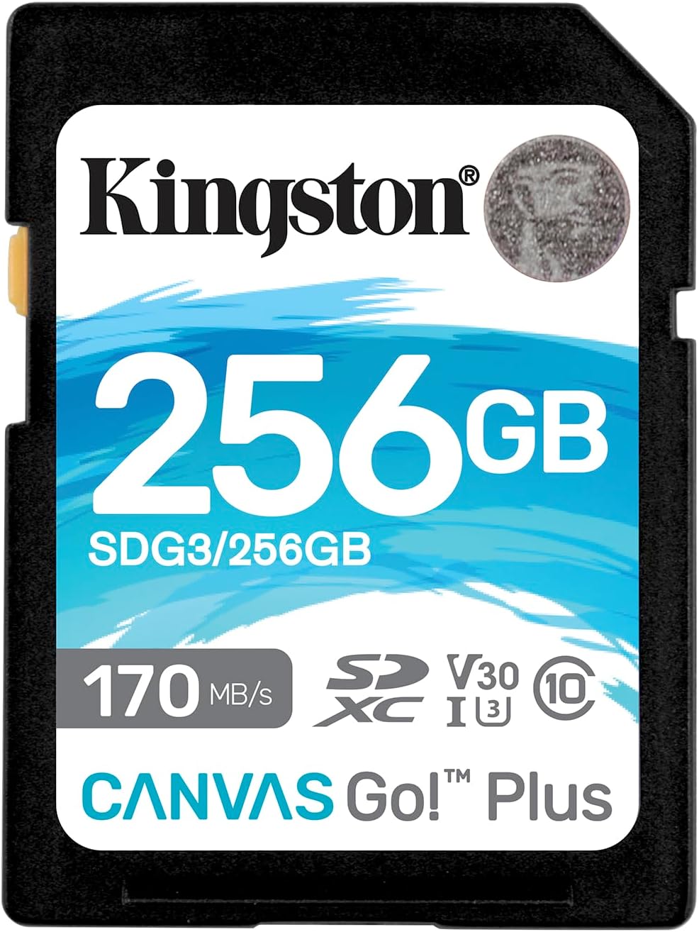 Kingston SDXC Canvas Go Plus 170MB/s Read UHS-I, C10, U3, V30 Memory Card (SDG3)