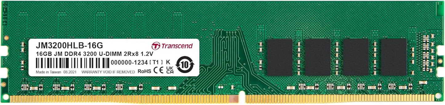 Transcend DDR4 DRAM Module (JetRam) U-DIMM 3200 Mbps 1Gx8 (JM3200HLB)
