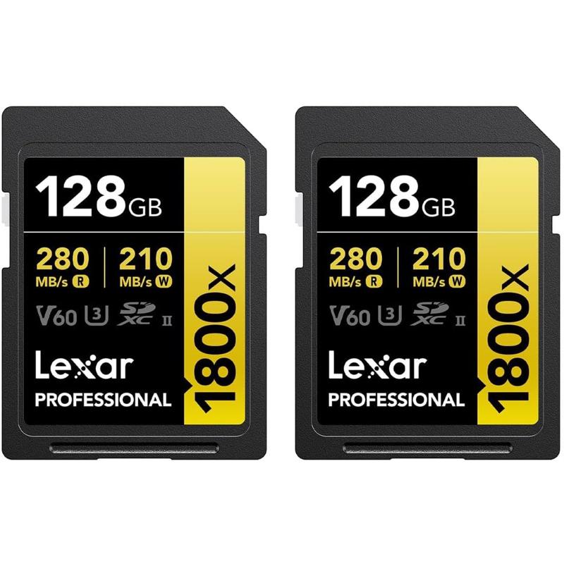 Lexar Gold Series Professional 1800x UHS-II U3 SDXC Memory Card - LSD1800