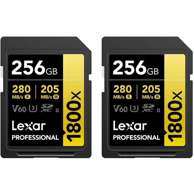 Lexar Gold Series Professional 1800x UHS-II U3 SDXC Memory Card - LSD1800