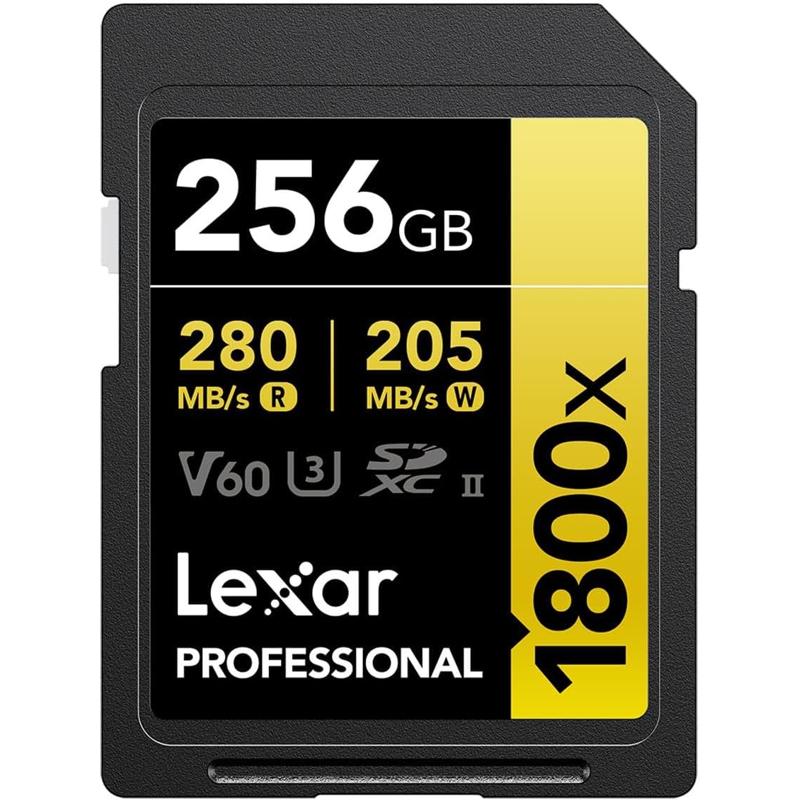 Lexar Gold Series Professional 1800x UHS-II U3 SDXC Memory Card - LSD1800