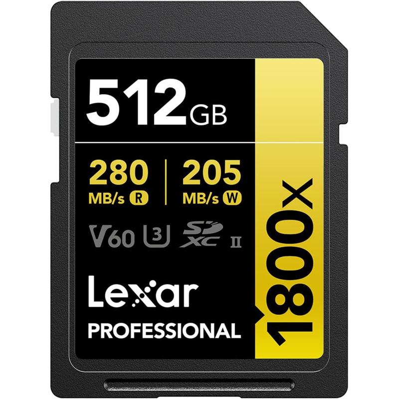 Lexar Gold Series Professional 1800x UHS-II U3 SDXC Memory Card - LSD1800