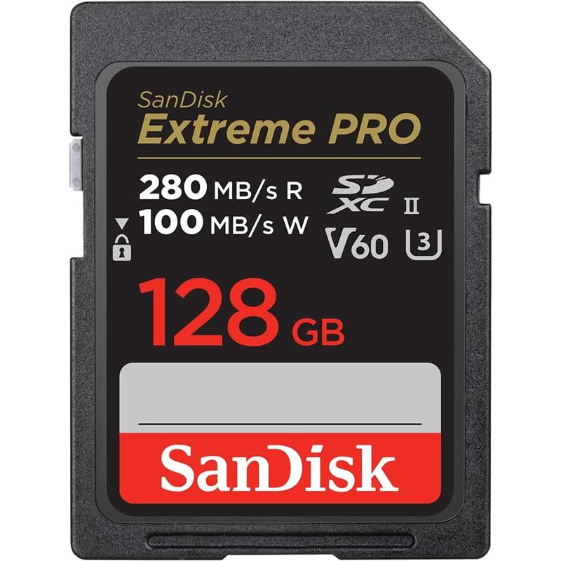 SanDisk Extreme PRO SDXC UHS-II Memory Card - C10, U3, V60, 6K, 4K UHD, SD Card - SDSDXEP-GN4IN