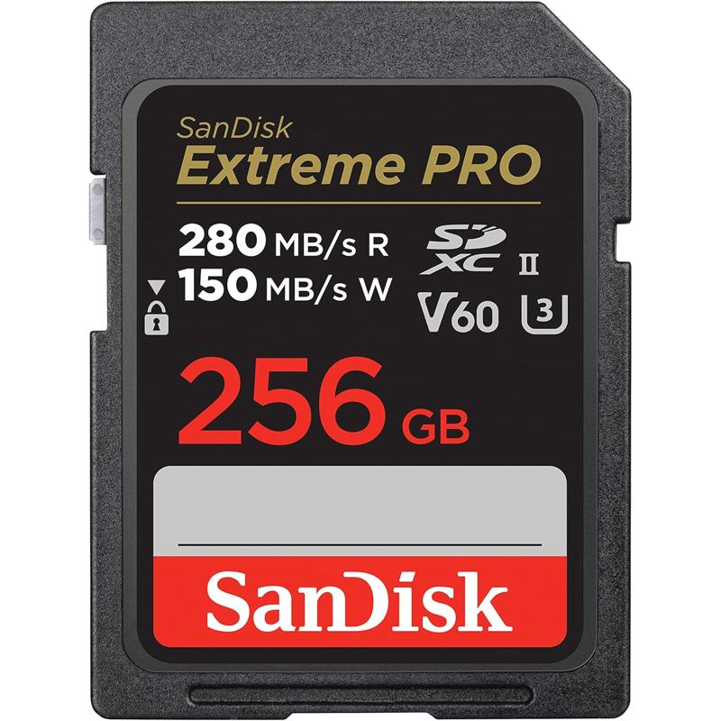 SanDisk Extreme PRO SDXC UHS-II Memory Card - C10, U3, V60, 6K, 4K UHD, SD Card - SDSDXEP-GN4IN