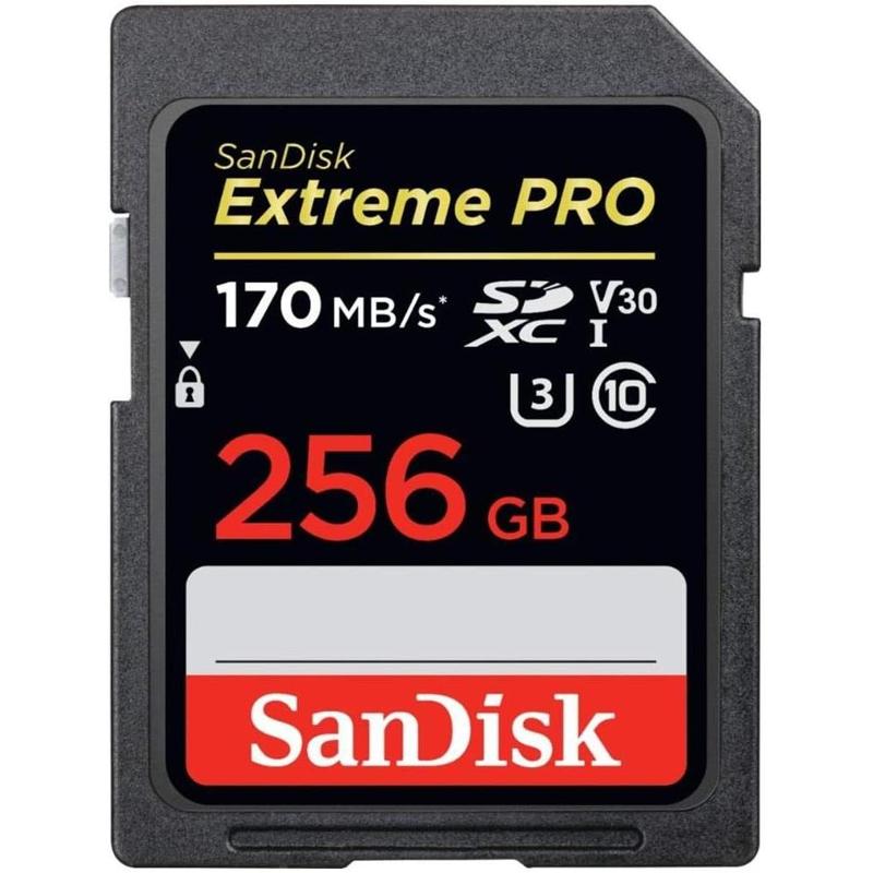 SanDisk Extreme PRO SDXC UHS-I Card - 170MB/s, C10, U3, V30, 4K UHD, SD Card - SDSDXXY-GN4IN
