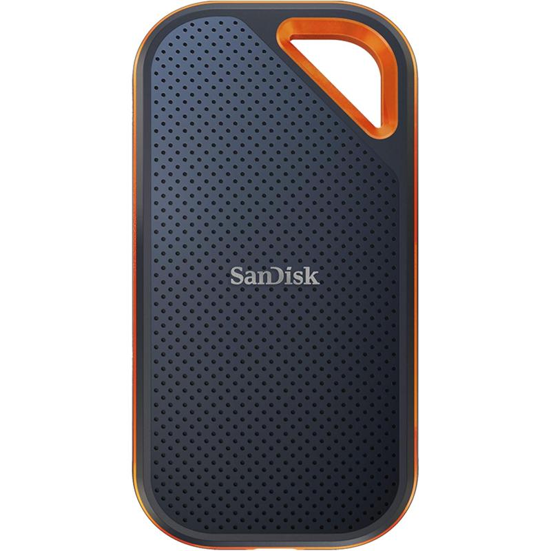 SanDisk Extreme PRO Portable SSD with USB4, Up to 3800 MB/s Read and 3700MB/s Write, USB-C, USB 3.2, Backwards Compatible, IP65 Water and Dust Resistance (SDSSDE82-G25)