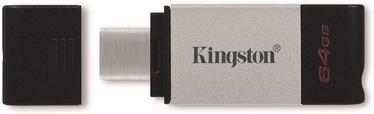 Kingston DataTraveler 80 64GB USB Type-C Flash Drive (DT80/64GB), Metal