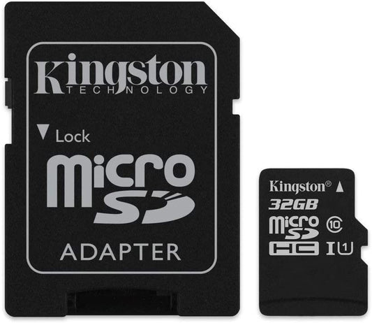 Kingston Digital Select 32GB microshdc Class 10 UHS-I 80MB/s R 10MB/s W Flash Memory Card with Adapter