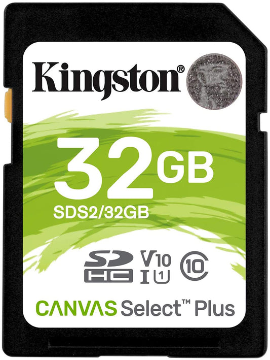 Kingston 32GB SDHC Canvas Select Plus 100R C10 UHS-I U1 V10 (SDS2/32GB)