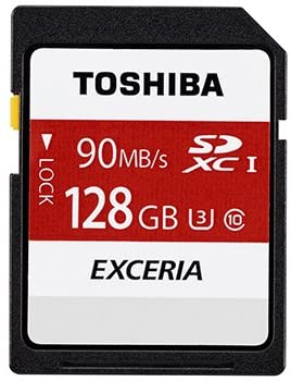 Toshiba 128GB EXCERIA N302 sdxc UHS-I Card U3 Class 10 SD Card Memory Card 90MB/s