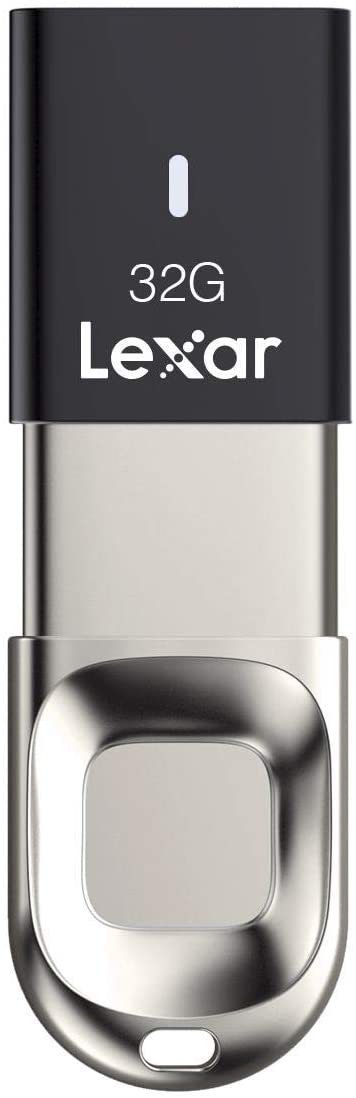 Lexar JumpDrive F35 32GB USB 3.0 Fingerprint New