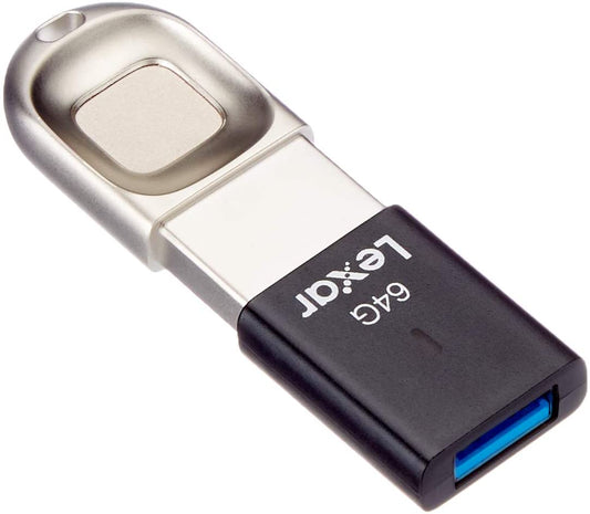 Lexar JumpDrive F35 64GB USB 3.0 Fingerprint New