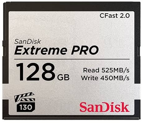 SanDisk 128GB Extreme PRO CFast 2.0 Memory Card - SDCFSP-128G-G46D