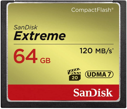 SanDisk Extreme 64GB compactflash Memory Card (SDCFXSB-064G-G46), Black