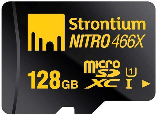 Strontium Nitro 128GB microsdxc Class 10 UHS-I Memory Card Up to 70MB/s (SRN128GTFU1R)